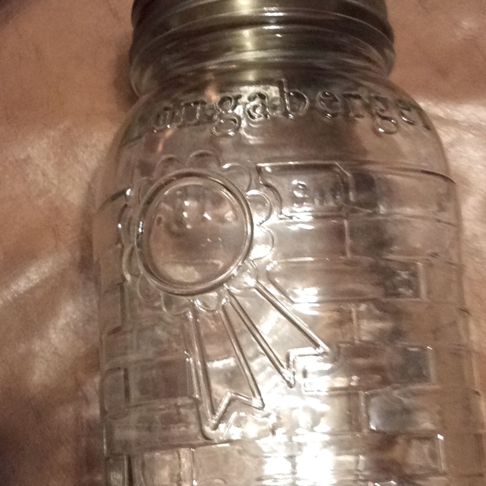 SET of 3 New Longaberger Woven Quart Canning Jar. USA. - Picture 2 of 5